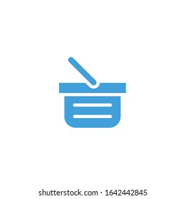 Vector shopping basket  icon design template