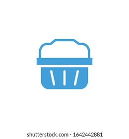 Vector shopping basket  icon design template