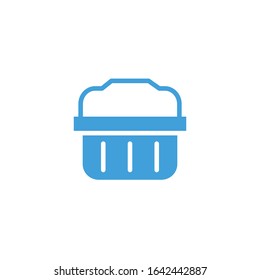 Vector shopping basket  icon design template