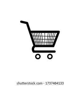 Icono de la cesta de la compra de vectores en EPS 10
