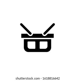 Vector, shopping basket icon template