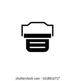Vector, shopping basket icon template