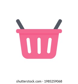 Vector shopping basket. A basket to put the products you like from online shopping.