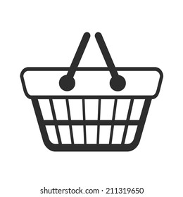 Vector Shopping Cart Black Icon