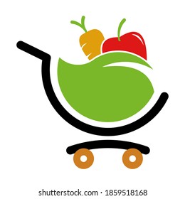 Vector shopping cart flat icon. Add to cart. Buy. Purchase. Ecommerce. Shopping. Cart shop empty icon, add, buy vector button design, clipart illustration.