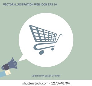 Vector shopping cart icon