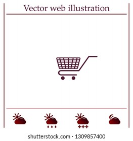 Vector shopping cart icon