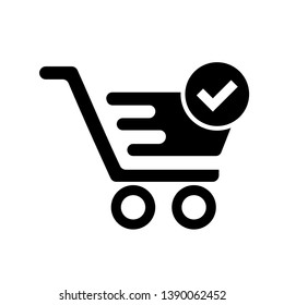 Vector shopping cart Icon - Vector