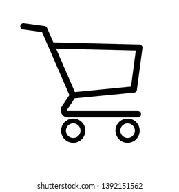 Vector shopping cart Icon - Vector