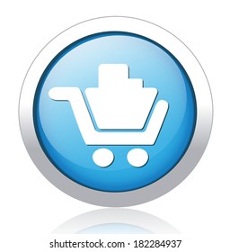 Vector shopping cart icon 
