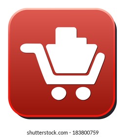 Vector shopping cart icon 