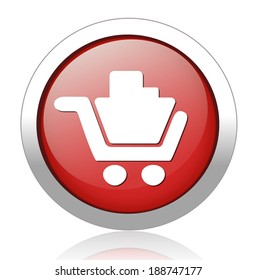 Vector shopping cart icon 