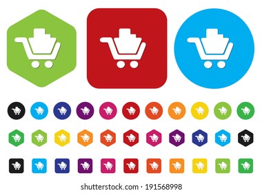 Vector shopping cart icon 