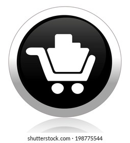 Vector shopping cart icon 