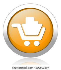 Vector shopping cart icon 
