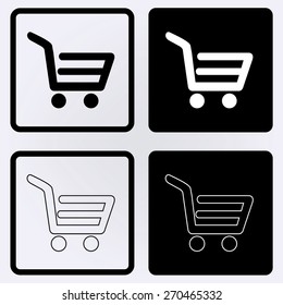 Vector shopping cart icon