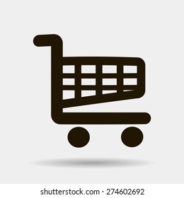Vector shopping cart icon