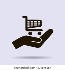 Vector shopping cart icon