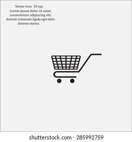 Vector shopping cart icon