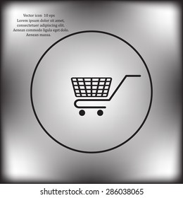 Vector shopping cart icon