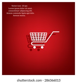 Vector shopping cart icon