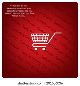 Vector shopping cart icon