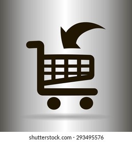 Vector shopping cart icon
