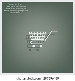 Vector shopping cart icon