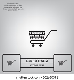 Vector shopping cart icon