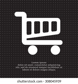 Vector shopping cart icon