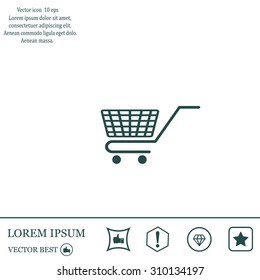 Vector shopping cart icon