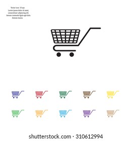 Vector shopping cart icon