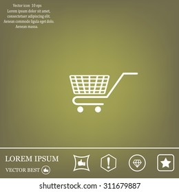 Vector shopping cart icon
