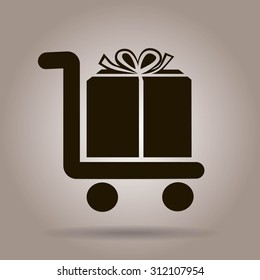 Vector shopping cart icon
