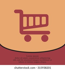 Vector shopping cart icon