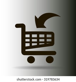 Vector shopping cart icon