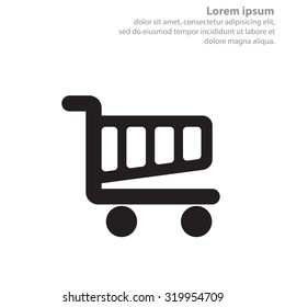 Vector shopping cart icon