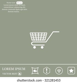 Vector shopping cart icon
