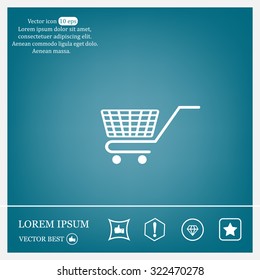Vector shopping cart icon