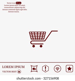 Vector shopping cart icon