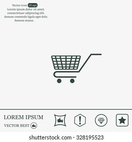 Vector shopping cart icon