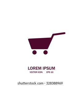 Vector shopping cart icon