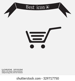 Vector shopping cart icon
