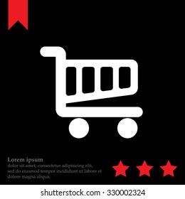 Vector shopping cart icon