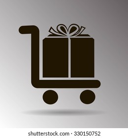 Vector shopping cart icon