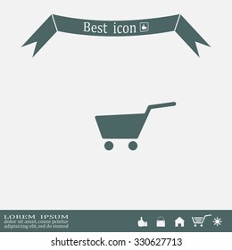 Vector shopping cart icon