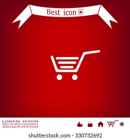 Vector shopping cart icon