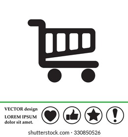 Vector shopping cart icon