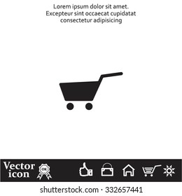 Vector shopping cart icon