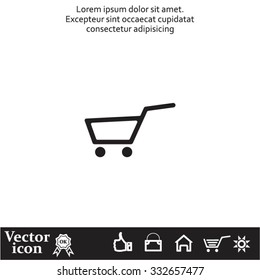 Vector shopping cart icon